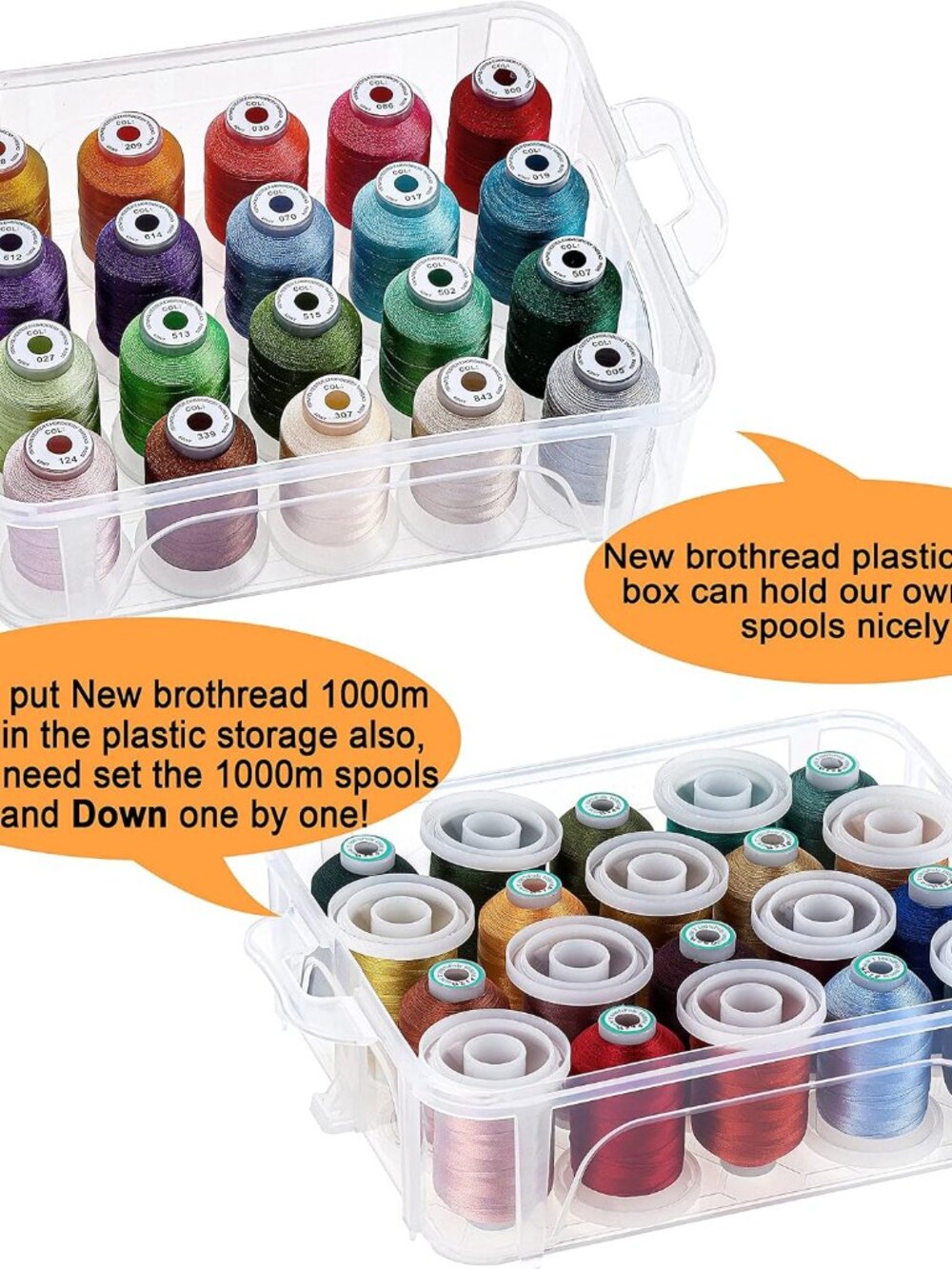 3 Layer Stackable Clear Storage Box Organizer - Picture 5 of 7